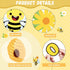 77Pcs Bee Bulletin Board Decorations Summer Bee Hive Cutout Classroom Bulletin Board Border Set Decoration Bee Sunflower Cut Outs for Wall Decor C...