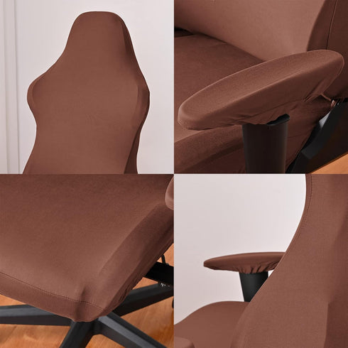 Gaming Chair Covers Slipcovers with Armrest Covers,Stretch Game Computer Office Desk Chair Cover Protector,Soft Polyester Fabric,Rotating Armchair...