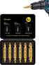 Damaged Screw Extractor Set- 6 psc HSS 6542 Stripped Screw Removal Tool, Stripped Screws Nuts & Bolts Drill Bit Tools for Easy Removal of Rusty & ...