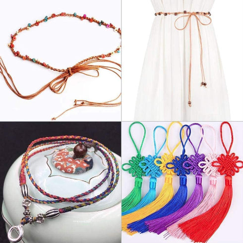 Nylon Beading Cord for Chinese Knotting Macrame String Bracelet Braided Thread Jewelry Making Material Coffee...