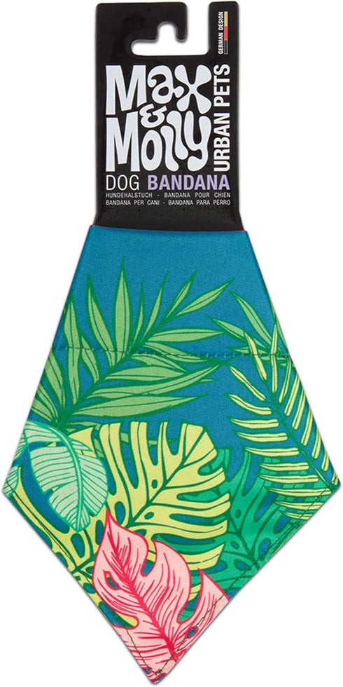 Max & Molly 2-in-1 No-Tie Reversible Pet Bandana for Collars - Vibrant Designs, Durable & Machine-Washable - Slide-On Fabric Accessory for Cats & ...
