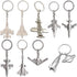 9pcs Airplane Keychain Set Spacecraft Aircraft Airliner Fighter Plane Model Creative Key Ring Gift for Aviation Enthusiast Pilot Aviator...