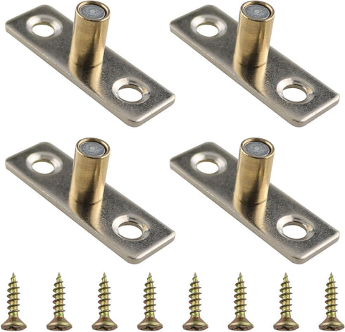 4PCS 8mm Stainless Steel Barn Door Roller Sliding Floor Guide Sliding Door Barn Door Hardware Accessories Roller Guide Sliding Barn Door Floor Gui...