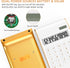 Calculators, Desktop Calculator with Large LCD Display, 10 Digits Solar Power Basic Office Calculator, Gold Office Desk Supplies and Accessories...