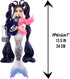 MERMAZE MERMAIDZ™ Winter Waves Nera™ Mermaid Fashion Doll with Color Change Fin, Glitter-Filled Tail and Accessories...