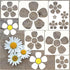 Flower Stencils for Painting on Wood, 11.8 inch Floral Daisy Stencils for Crafts Reusable Wood Burning Drawing Art Spring Paint Stencils for Wall ...