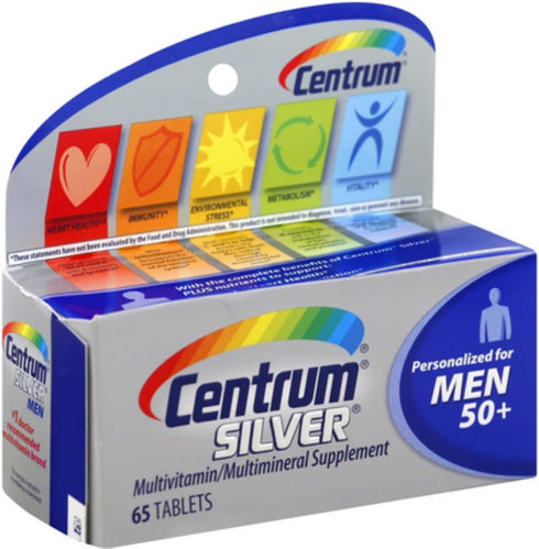 Centrum Silver Men 50+ Multivitamin Tablets 65 ea...