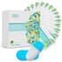 EZGO 100pcs Deep Cleaning Teeth Wipes Finger Brush Teeth Wipes Oral Brush Ups Latex Free Mint Flavor...