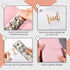SOUL MAMA Budget Binder with Zipper Envelopes - Pink Money Organizer for Cash, A6 Binder Cash Envelopes for Budgeting, Money Saving Binder with Ro...