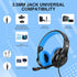 ShinePick Kids Headphones, Over-Ear Girls Boys Gaming Headphones with Microphone and Volume Control for Kids Teens Online School, Travel?Blue?...