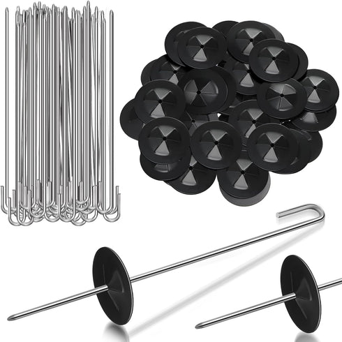 Solar Panel Guard Clips Animal Guard Fastener Clips Solar Panel Animal Guard Roll Kit Stainless Steel Fastener Clips for Solar Panel Bird Wire Pig...