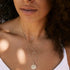 Gold Necklace for Women 14k Gold Plated Simple Gold Necklace Dainty Gold Chain Choker Tiny Cubic Zirconia Disc Coin Heart Pendant Necklaces for Wo...