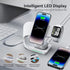 AMLINK 4 in 1 Wireless Charger, Magnetic Wireless Charging Station for iPhone 15/14/13/12/Pro/Max/Plus, Fast Charging Stand Dock for Apple Watch 8...