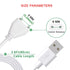Bicmice Magnetic USB DC Charger Cable Replacement Charging Cord-(6mm/0.24in)......
