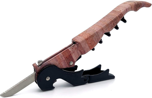 Pulltap's Genuine Wood 900 Collection Wine Key Corkscrew Bottle Opener (Wood Black)...