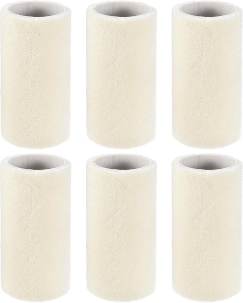 uxcell Paint Roller Cover 4 Inch x 3/16" Nap Mini Wool Brush for Household Wall Painting Treatment 6Pcs...