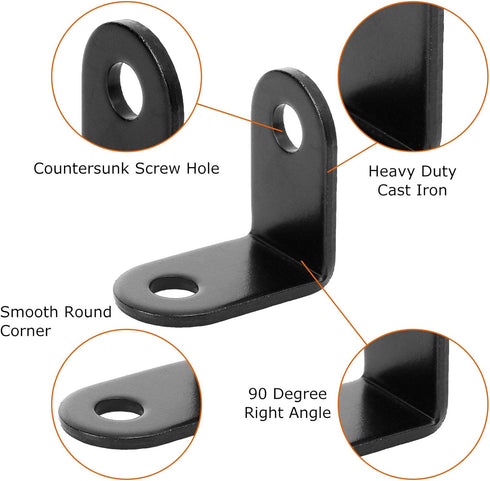 20 PCS L brackets Corner Brace, (1x1 inch, 26x26 mm) Small L Bracket Iron Metal Corner Bracket, 90 Degrees Right Angled Corner Bracket for Wood Sh...