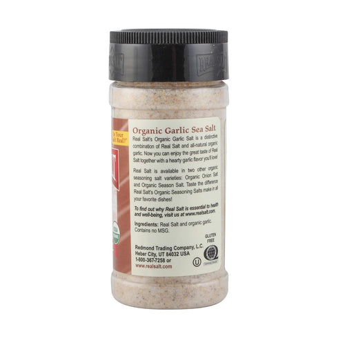 Redmond Real Sea Salt - Natural Unrefined Gluten Free, Garlic Salt 4.75 Ounce …...
