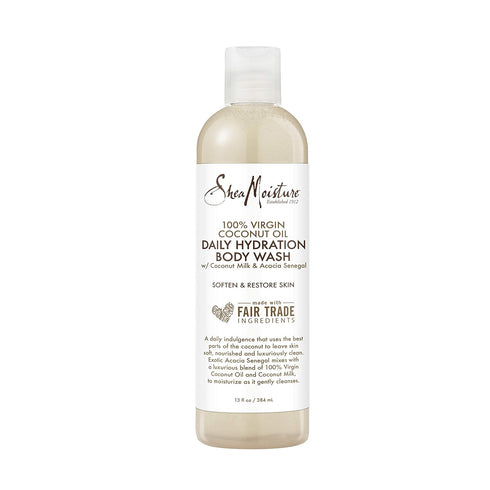 SheaMoisture 100% virgin coconut oil daily hydration bubble bath & body wash, 13 Fluid Ounce...