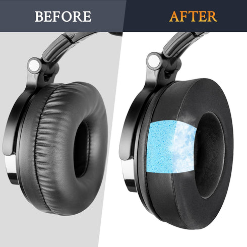 SOULWIT Cooling Gel Earpads Replacement for OneOdio Pro-10/Pro-30/Pro-50/Studio HiFi/Studio Pro-C Y80B/Monitor 60 Headphones, Ear Pads Cushions wi...