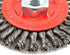 Forney 72760 Wire Wheel Brush, Stringer Bead Twist with 5/8-Inch-11 Threaded Arbor, 4-Inch-by-.020-Inch...