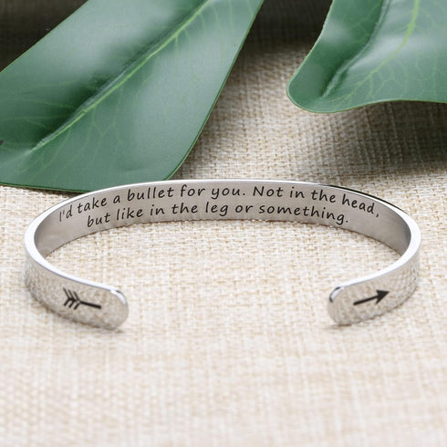 JoycuFF Inspirational Bracelets for Women Inspirational Cuff Bangle for Her with Engraved Message Christmas Birthday Gifts for Her...