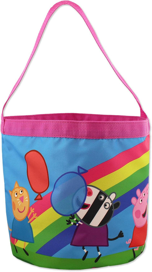 Astley Baker Davies Peppa Pig Girls Collapsible Nylon Bucket Gift Tote Bag...