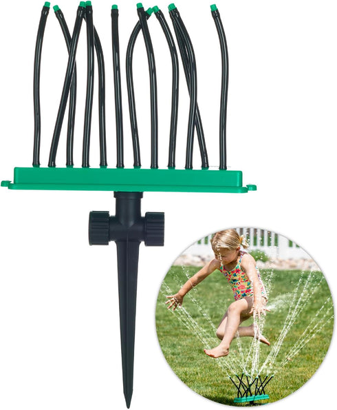 Super Soaker Lawn Sprinkler for Kids - Kids Outdoor Toys - Wire Inserts in Each Tube to Direct Water Stream...