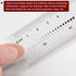 Film Flexible Ruler 16 Inch 0.5mm Scale PET Plastic Folding Straight Ruler Calibration Soft Ruler Measuring Tool for Factory, Transparent...