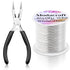 18 Gauge Silver Jewelry Wire with 4 in 1 Plier modacraft 65FT Christmas Ornaments Crafts Wire 1 MM Tarnish Resistant CopperBeading Wire for Jewelr...