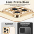 Lafunda Designed for iPhone 15 Pro Max Case Cute, Luxury Plating Case for Women Girls Gold Edge TPU Bumper Cover with Camera Protection Shockproof...