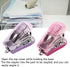 Hand Stapler, 2-Piece Mini Stapler with Pin Puller for Binding Documents (Purple Pink)...