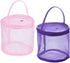 PATIKIL Yarn Storage Bag, 2 Pack Portable Crochet Knitting Bag Case Skein Ball Holder Mesh Organizer Crocheting Tote for Sewing Craft Projects, Pi...