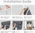 Easy-Going French Door Curtains, Thermal Insulated Privacy Blackout Door Window Tie up Curtains for Entryway Front Door, 1 Panel, 26x68 inch, Gray...