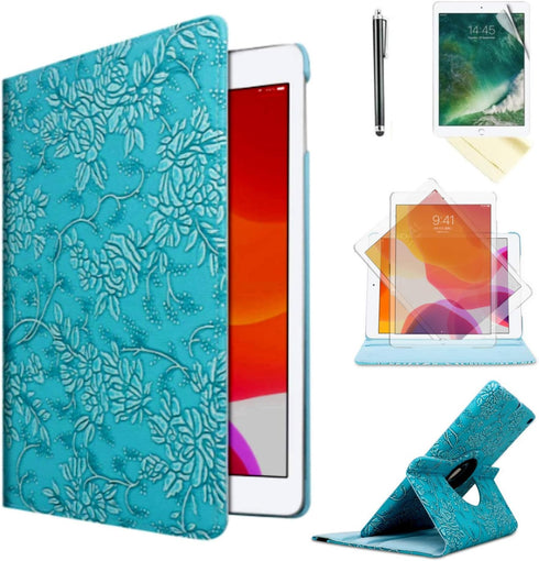 Case for iPad Air 1st Generation Models A1474 A1475A1476 360 Rotating Stand with Wake Up/Sleep Function Also for iPad 6th 5th Air2nd Generation 9....