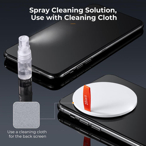 K&F Concept 20-in-1 Keyboard Cleaning Kit Laptop Cleaner, Multifunctional Electronic Device Cleaning Tool, for iPhone AirPods MacBook iPad, Camera...
