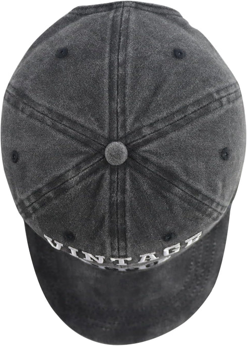 Vintage 1980 1981 1982 1983 1984 1985 1986 1987 1988 1989 Hat for Men Women, Funny Adjustable Cotton Birthday Baseball Cap...