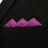S&W SHLAX&WING Mens Tie Luxury Neckties Fuschia Solid Matching Pocket Square...