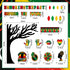 121Pcs Black History Month Decorations for Classroom Bulletin Board Decor Cutouts Sets for African American Celebration Party School Classroom Cha...