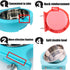 kathson 2 Pack Crate Dog Bowl Removable Stainless Steel Water Food Bowl Hanging Pet Cage Coop Cup for Rabbit Cat Puppy Bird Bunny Small Animals...