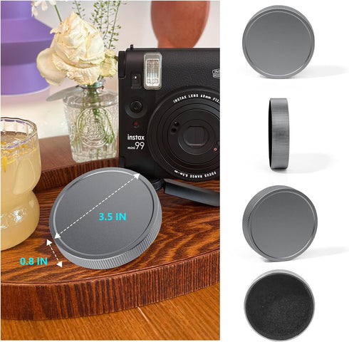 Lens Cap for Fujifilm Instax Mini 99 Instant Camera, Mini Accessories for Fuji Instax Mini 99 Lens Cap, Mini Photo Album, Photo Border Stickers (N...