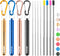 Cruise Ship Essentials,4-Pack reusable Collapsible Stainless Steel Drinking Straws with Aluminum Case,Cleaning Brush,and Keychains ?Black & rose g...