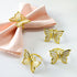 Butterfly Napkin Ring Set of 6, Metal Napkin Rings Dinner Napkin Holder for Wedding Birthday Valentine's Day Christmas Party Dinner Table Decor (6...