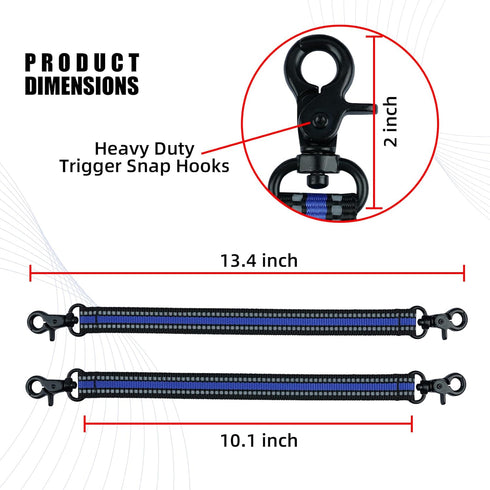MELOTOUGH Tape Thong Electrical Tape Holder with Trigger Snap Hook for Tool Bag, Tool Pouch, Tool Belt (Blue)...