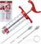 JY COOKMENT Meat Injector Syringe, 1-oz Marinade Flavor Injector with 2 Professional Needles,1 Cleaning Brushes...
