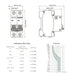 AC Miniature Circuit Breaker, 16 Amp 120V/240V 1 Pole DIN Rail Mount Circuit Breaker, Thermal Magnetic Trip, Solar AC Disconnect Switch MCB C16...