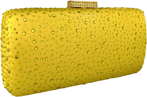Boutique De FGG Elegant Women Crystal Clutch Purse Formal Evening Bags Wedding Cocktail Rhinestone Handbag...