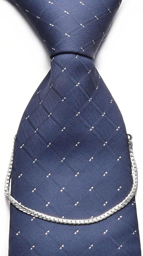 Men's Gold Silver Tie Chain Set Classic 2Pcs Double Chain Necktie Chains Business Wedding Jewelry Gift...