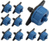 30 Pcs Drip Irrigation Emitters, 2 GPH Pressure Compensating Irrigation Drippers for Garden Lawn Watering Irrigation System, Blue...