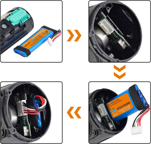 Pickle Power Battery for JBL Flip 4, Flip 4 Special Edition Bluetooth Speaker, P/N GSP872693 01...
